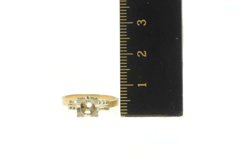 14K Yellow Gold 4.7mm Vintage NOS 1950's Engagement Setting Ring