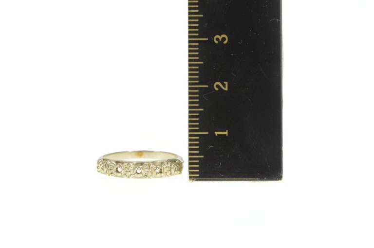 14K White Gold Vintage NOS 1950's Wedding Band Setting Ring