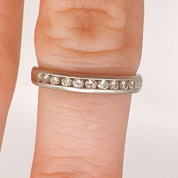 Platinum Diamond Band Ring