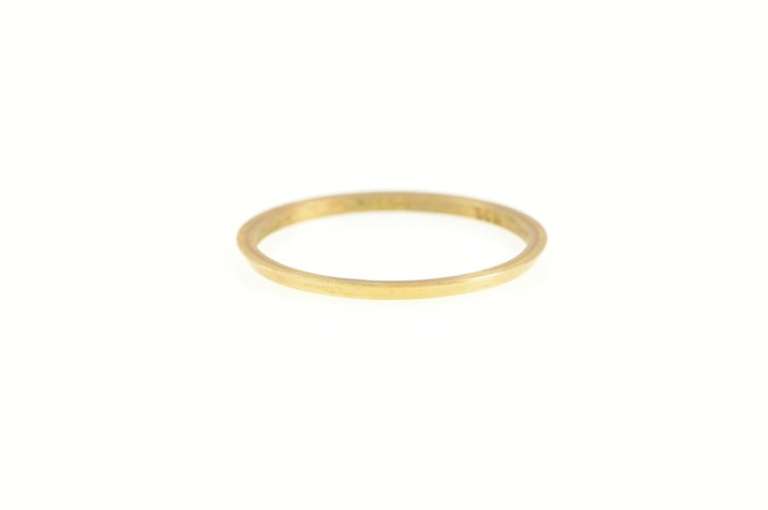 14K Yellow Gold Vintage NOS 1950's Simple Stackable Band Ring