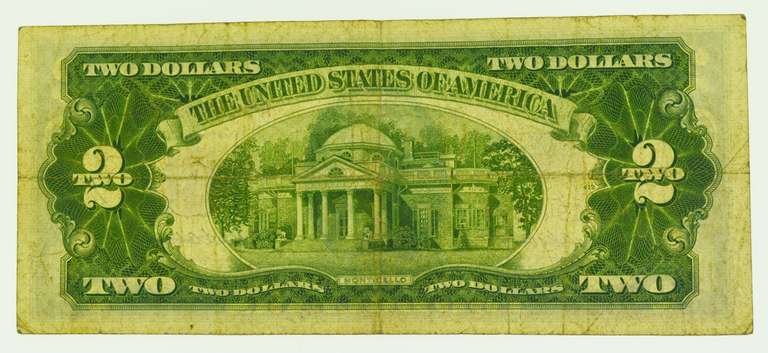 1953-A Red Seal $2 Bill