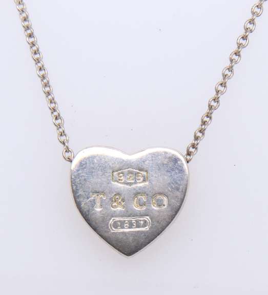 Tiffany & Co Heart Shaped Pendant on Chain