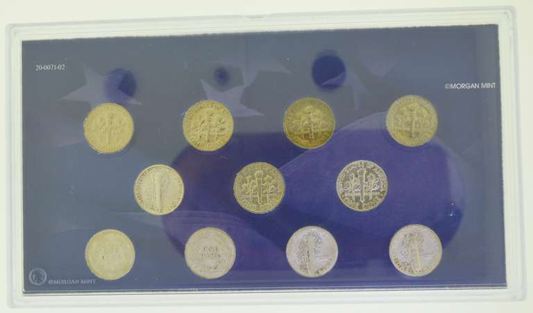 A Century of US Dimes lot of (11) Coin