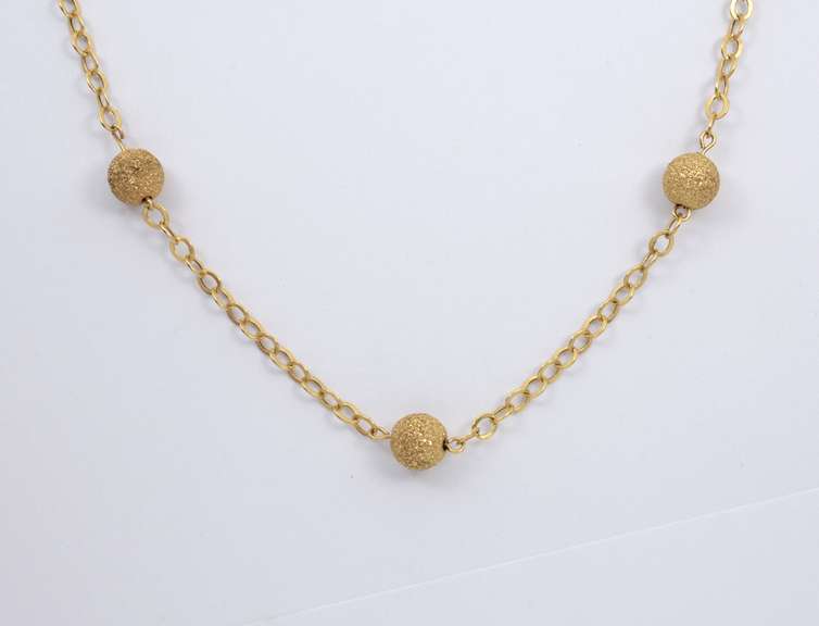 Chic Chain and Ball 14k Necklace