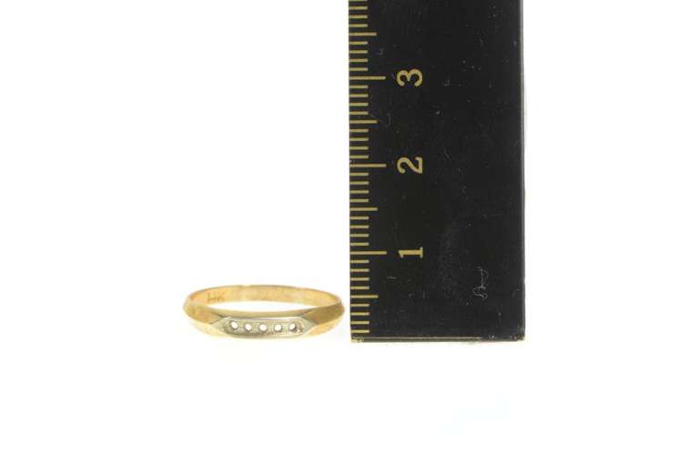 14K Yellow Gold Vintage NOS 1950's Wedding Band Setting Ring