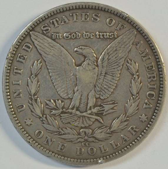 Very sharp 1891-CC Morgan Silver Dollar. Key date