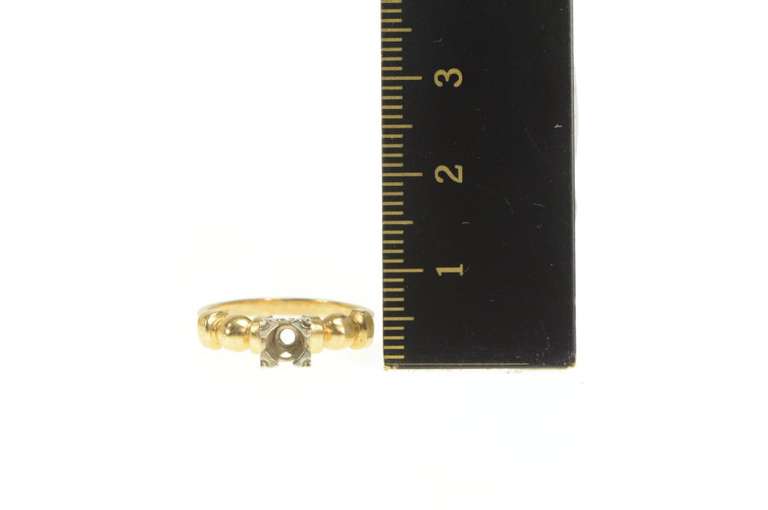 14K Yellow Gold 3.75mm Vintage NOS 1950's Engagement Setting Ring