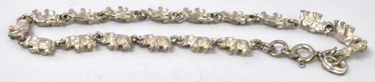 Sterling Silver Elephant Bracelet