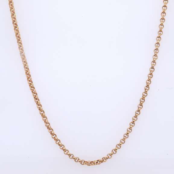 Italian 925 Sterling Silver Rolo Chain Necklace