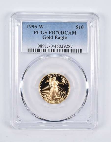 PR70 DCAM 1995-W $10 American Gold Eagle 1/4 Oz. .999 Fine Gold PCGS