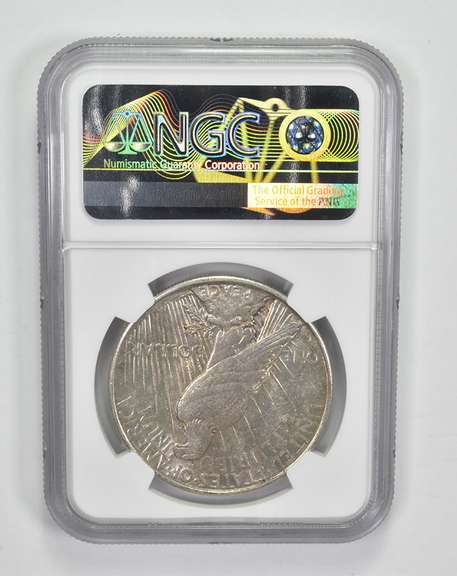 AU53 1927-S Peace Silver Dollar - Graded NGC