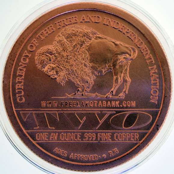 1 oz Fine .999 Copper Coin