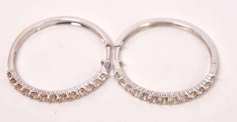 Magnificent Approx. 1.20CTW Diamond Earrings in 14K White Gold