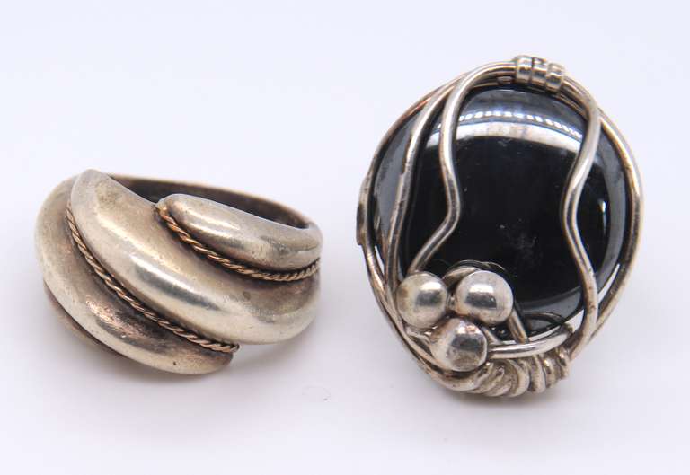 Group Lot of Vintage 925 Sterling Silver 11 Rings