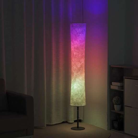 57 inch Smart LED Floor Lamp RGB Music Fabric Standing