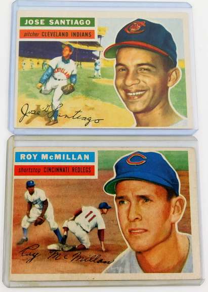 2 Topps 1956 Baseball Cards