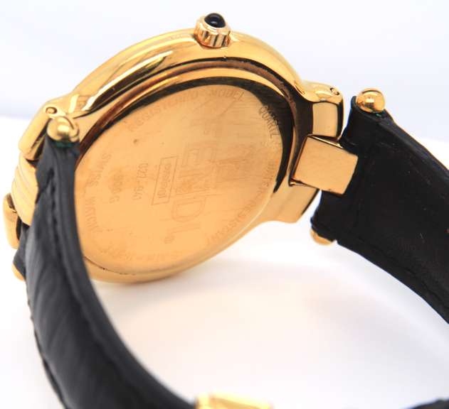 Fendi Orologi Quartz Gold Plated Watch