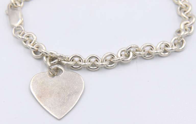 25 Sterling Silver Heart Shaped Charm Bracelet