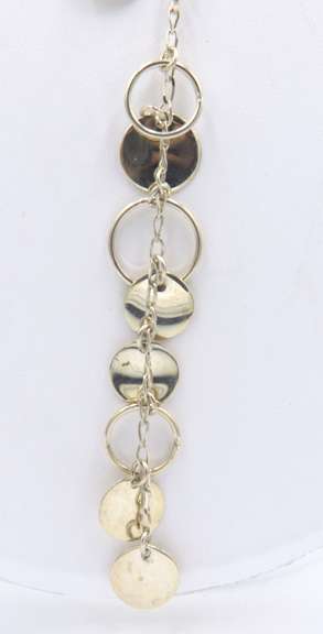 Sterling Silver Dangle Lariat Necklace