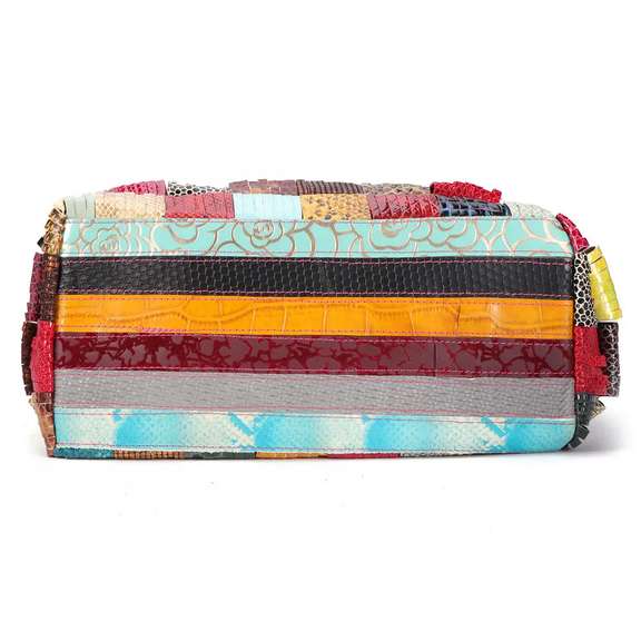 Bohemian Genuine Leather Patchwork Handmade Bag