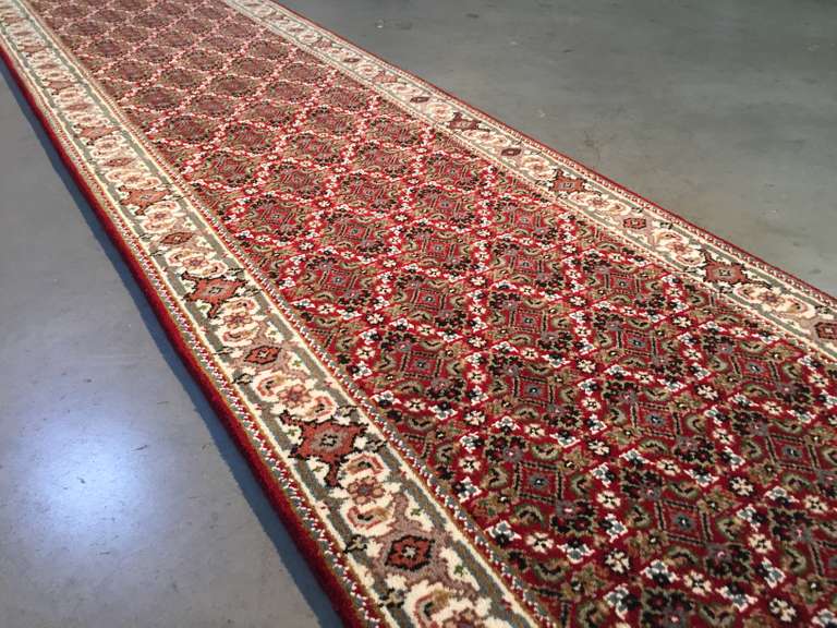 FINE SILK & WOOL PERSIAN TABRIZ RUNNER 8'