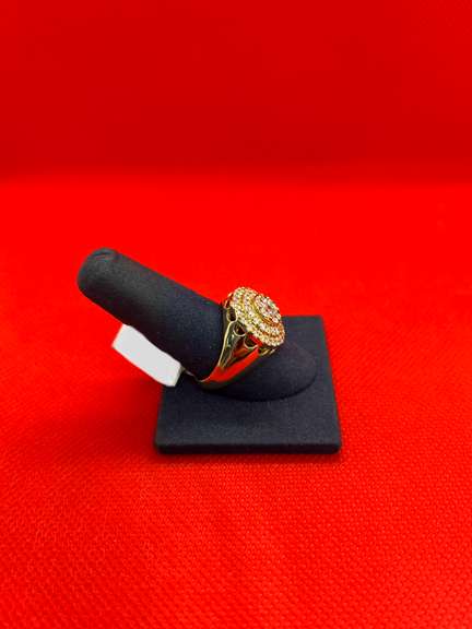 MENS 14K YELLOW GOLD RING WITH 2.00 CARATS OF DIAMOND