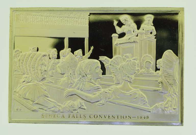 Seneca Falls Convention 1848 Franklin Mint 1.1 Troy oz .925 Silver Bar