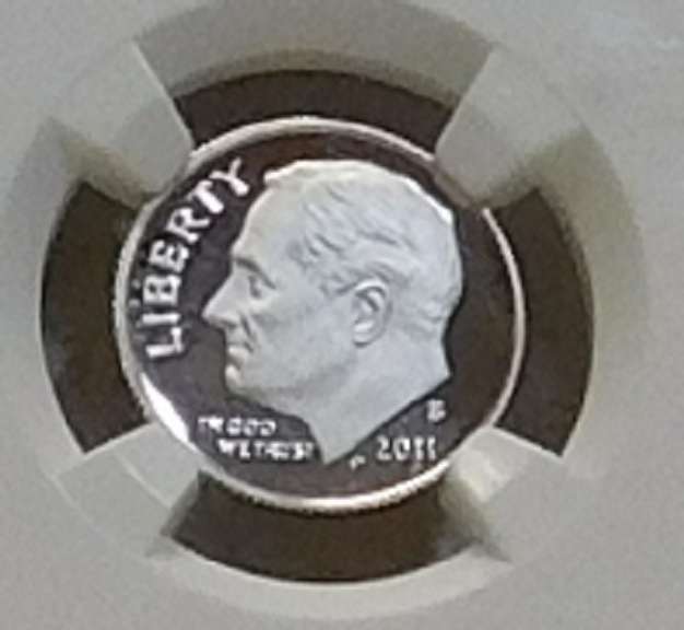 2011-S Silver PRF Roos Dime NGC PF69UC