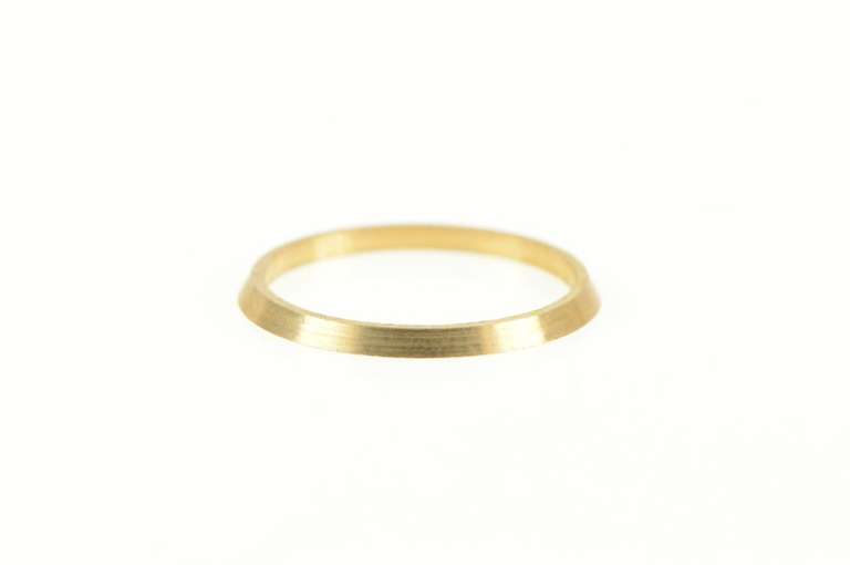 14K Yellow Gold 1.4mm Simple Classic Vintage NOS 1950's Band Ring