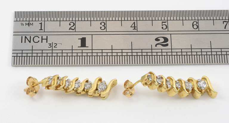 S Link Diamond Earrings