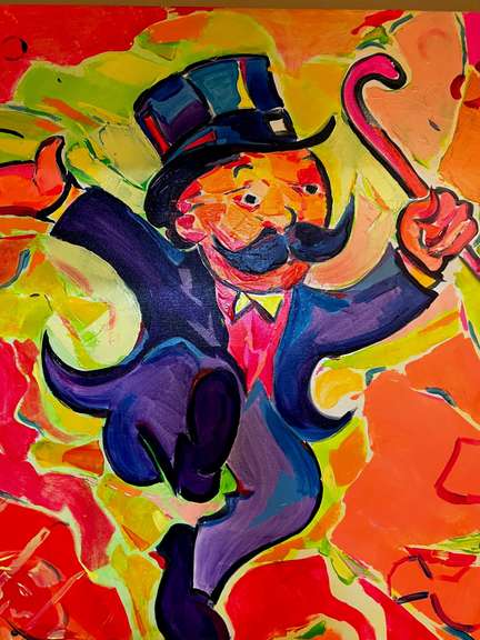 Mr. Monopoly Pop Painting