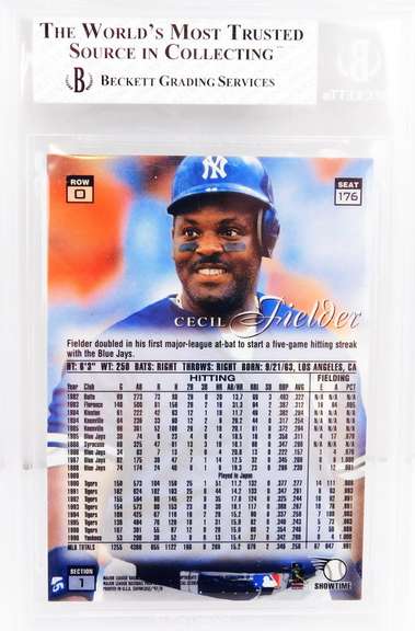 Cecil Fielder 1997 Baseball Card, Graded 8NM-MT