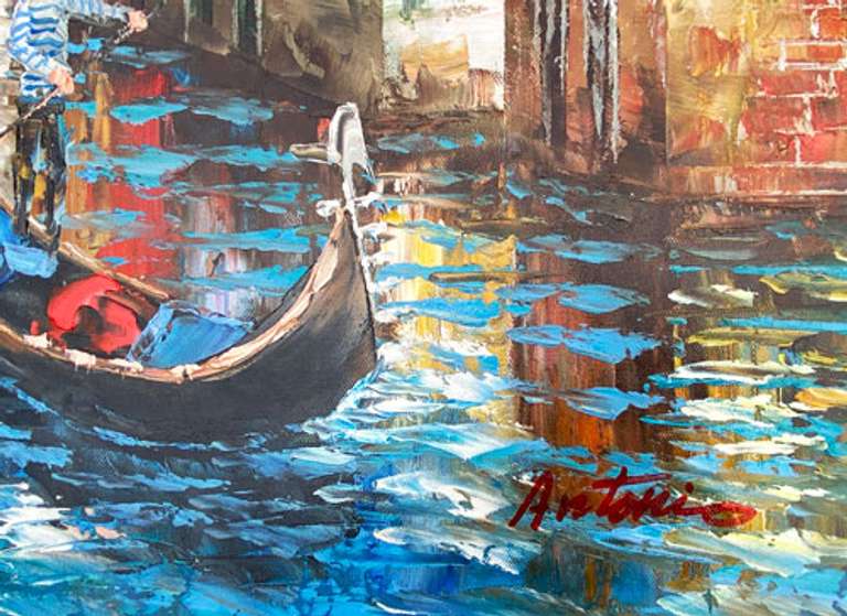 BEAUTIFUL HAND PAINTED OIL PAINTING ON CANVAS