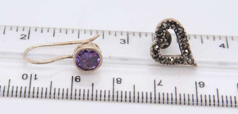 Group Lot of Vintage Sterling Silver Earrings