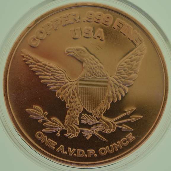 1 oz Fine .999 Copper Coin