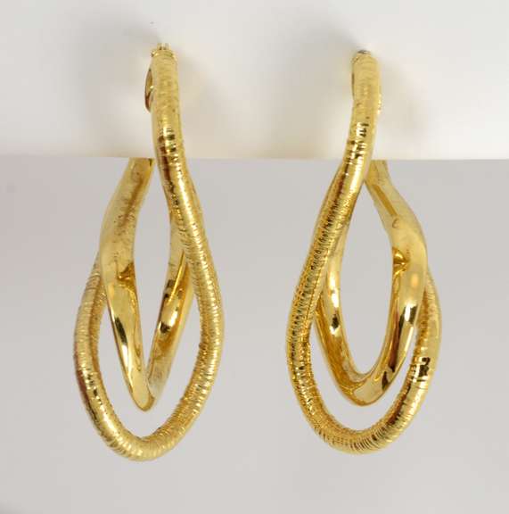 Sparkling Unusual 14k Earrings
