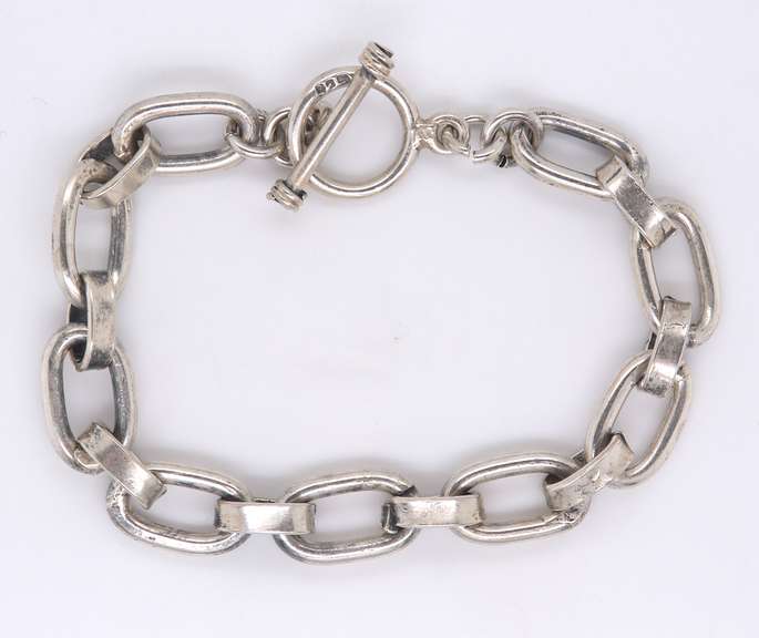 Vintage Sterling Silver Fancy Link Bracelet