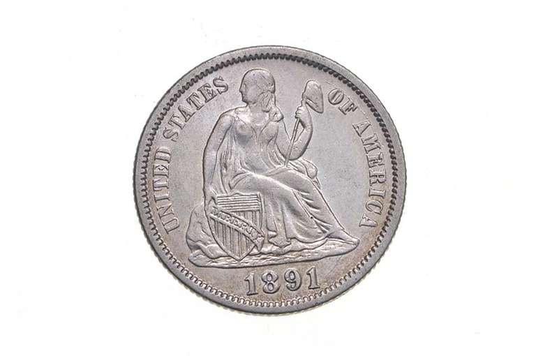 1891 Seated Liberty Dime