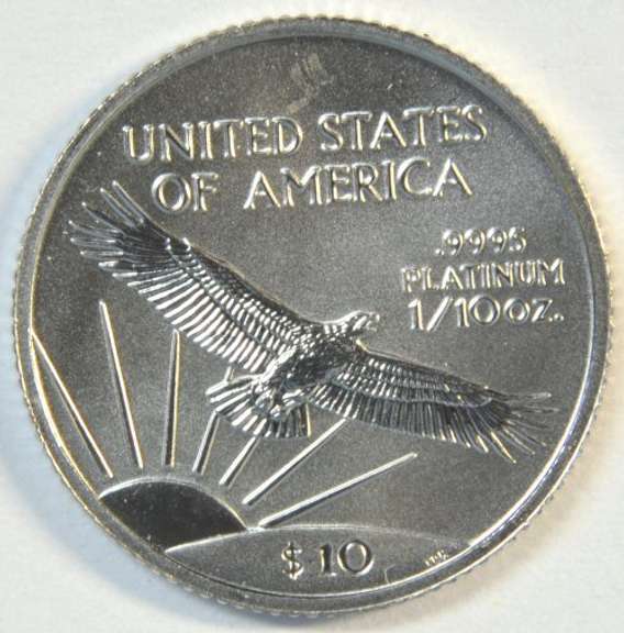 Awesome Superb Gem BU 2002 pure Platinum $10 Eagle coin