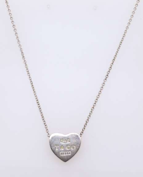 Tiffany & Co Heart Shaped Pendant on Chain