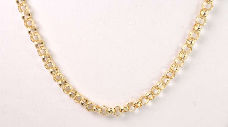 Bright Heavy Chain in Yellow Gold