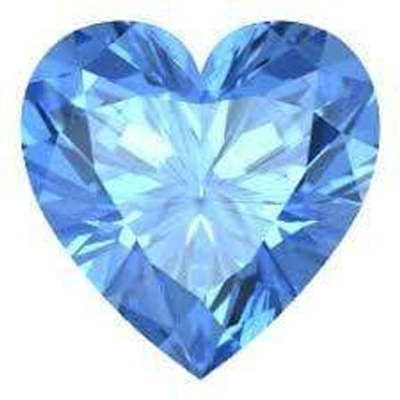 7MM HEART BLUE TOPAZ LOOSE GEMSTONE