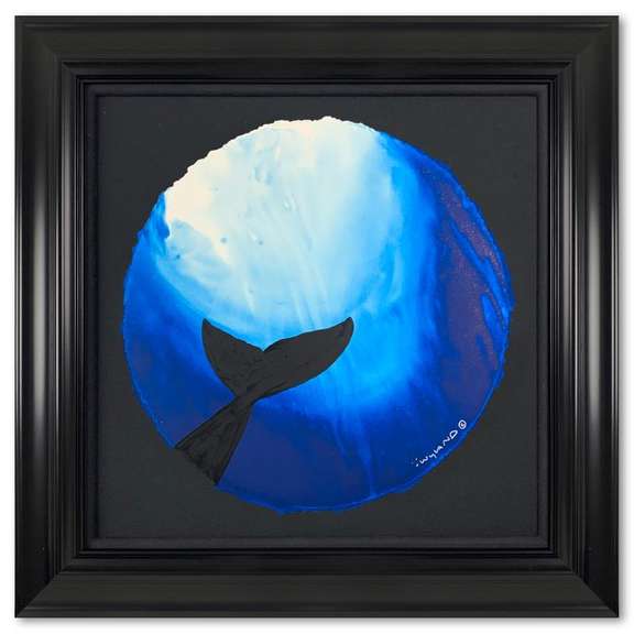 Deep Blue Dive - Original Signed Painting by Wyland