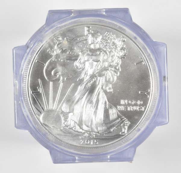 (20) GEM UNC 2015 American Silver Eagle - FDOI - Graded NGC