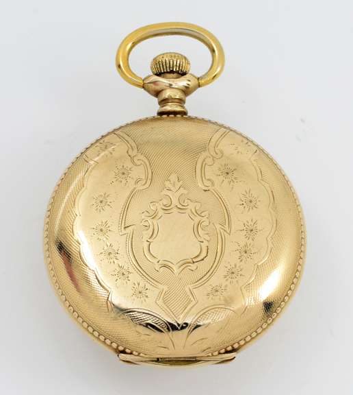 Exceptional c. 1900 GF Elgin Women's Pocket Watch