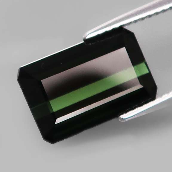 Sultry eye clean 5.40ct untreated dark green Tourmaline
