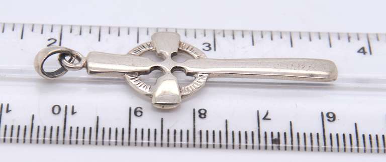 Vintage Sterling Silver Cross Pendant