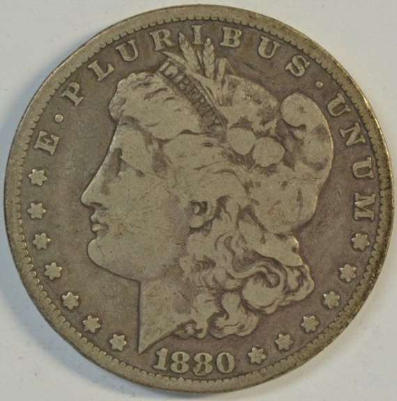 Scarce and nice 1880-CC Morgan Silver Dollar (Rev of 1878). Key date