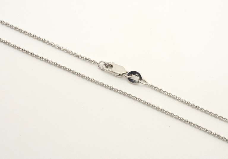 Perfect White Gold Pendant Necklace