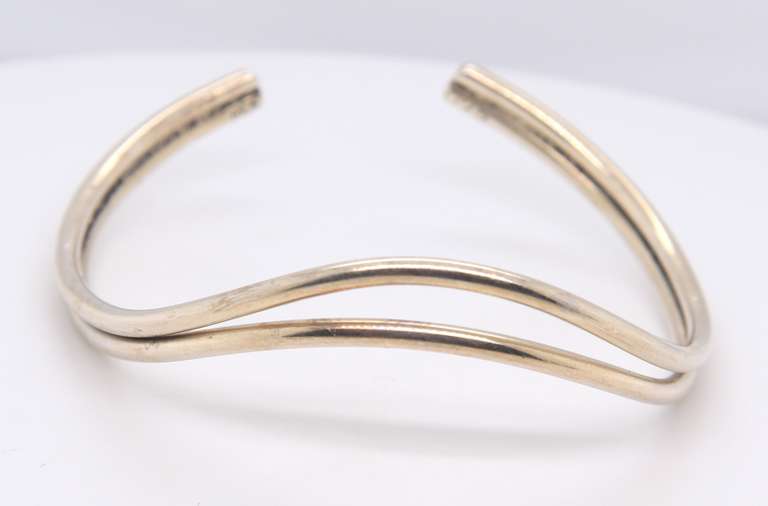 Vintage 925 Sterling Silver Cuff Bangle